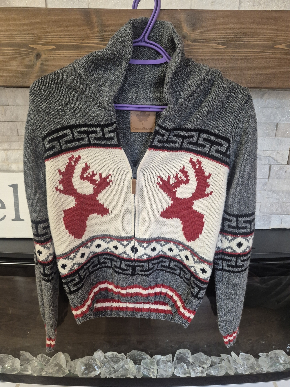 Kids Large Canadiana Wool Sweater